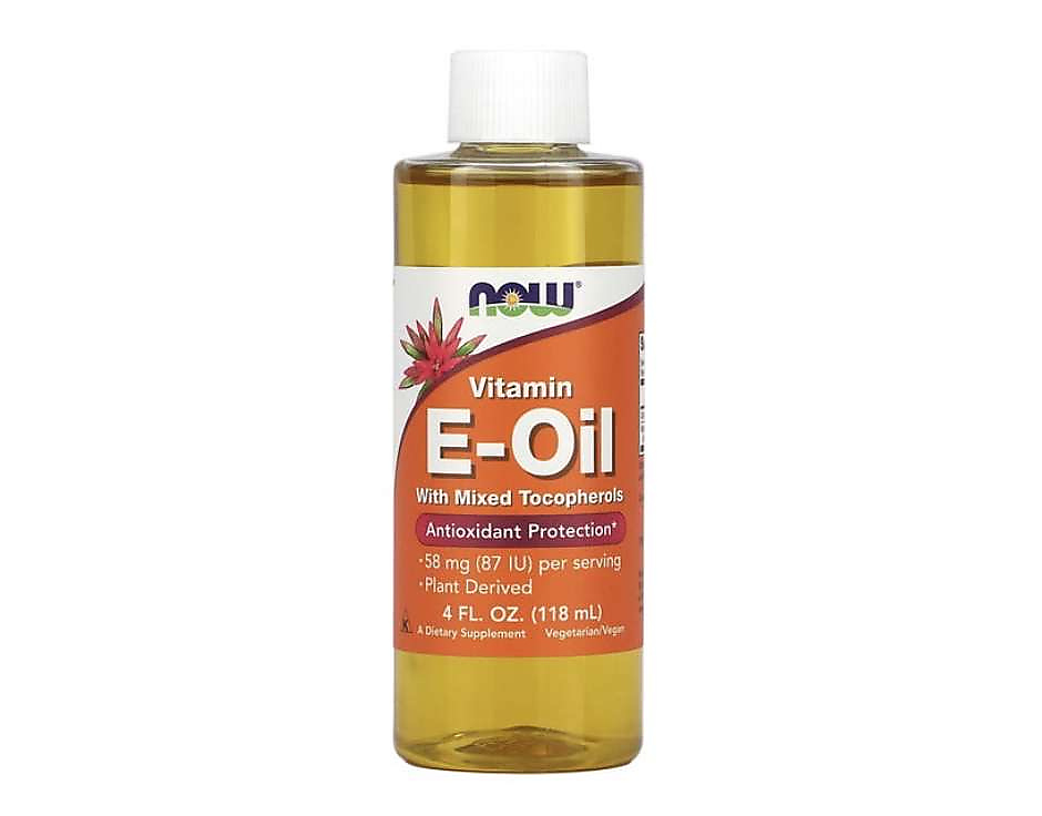 Natural vitamin E oil is liquid