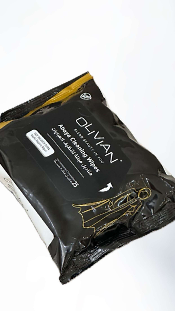 Pre-moistened wipes for cleaning the abaya