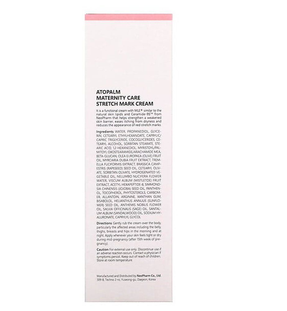Red stretch mark treatment cream