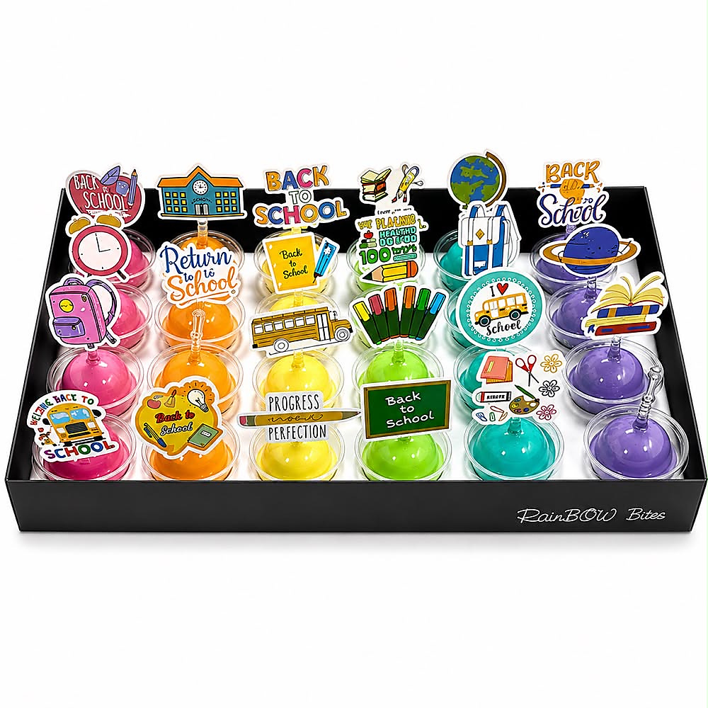 Back To School Rainbow Bites