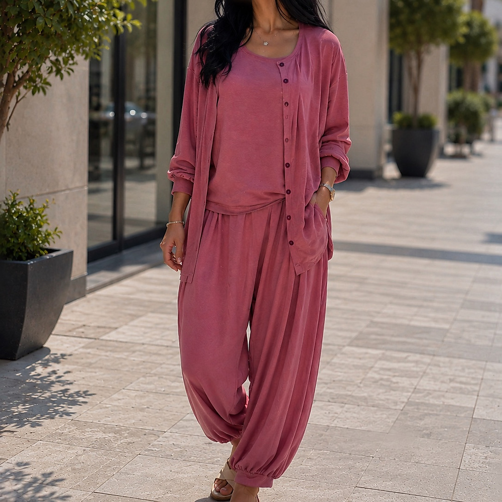 pink comfy set