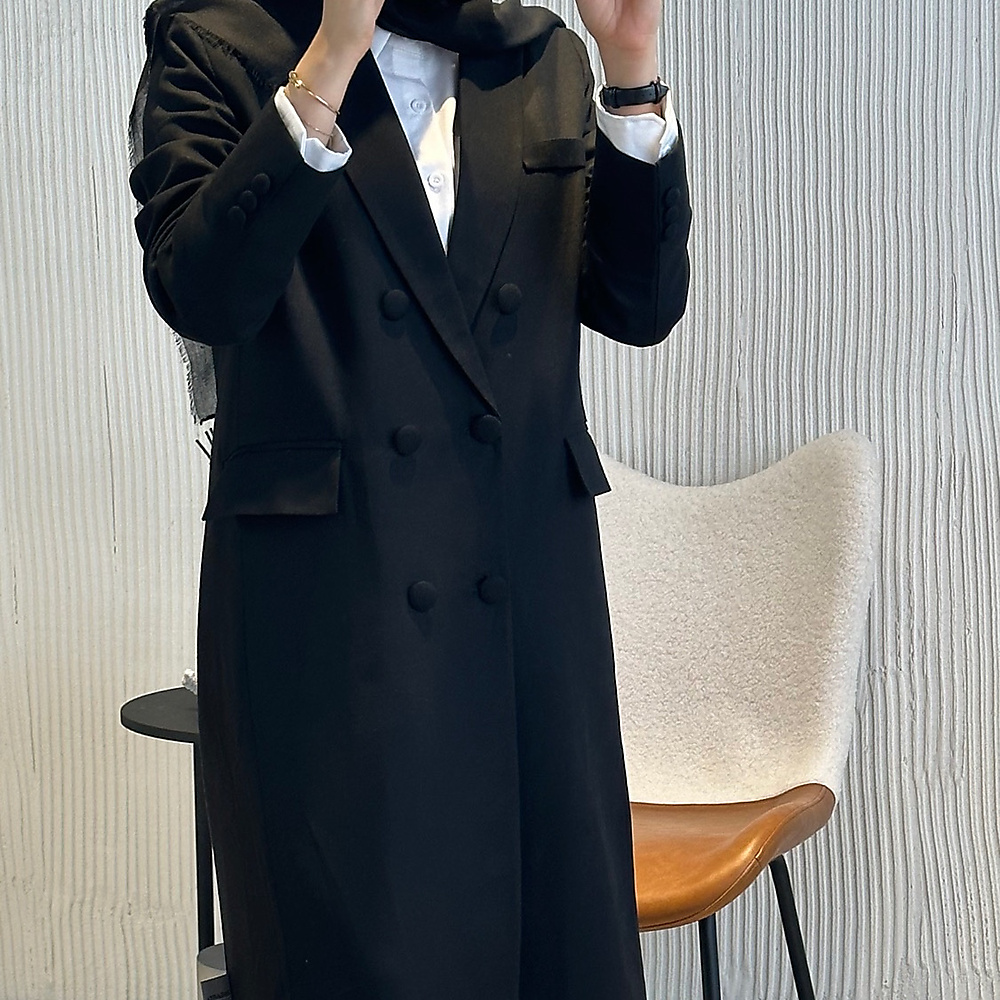 Black linen blazer