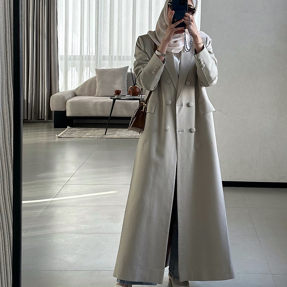 creamy linen blazer