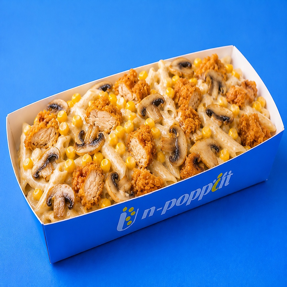 White Pasta With Chicken And Mushroom