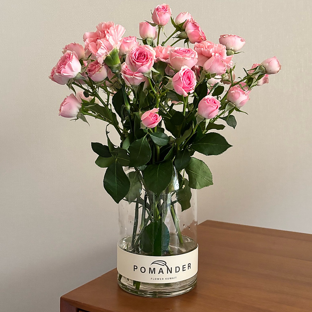 pink vase