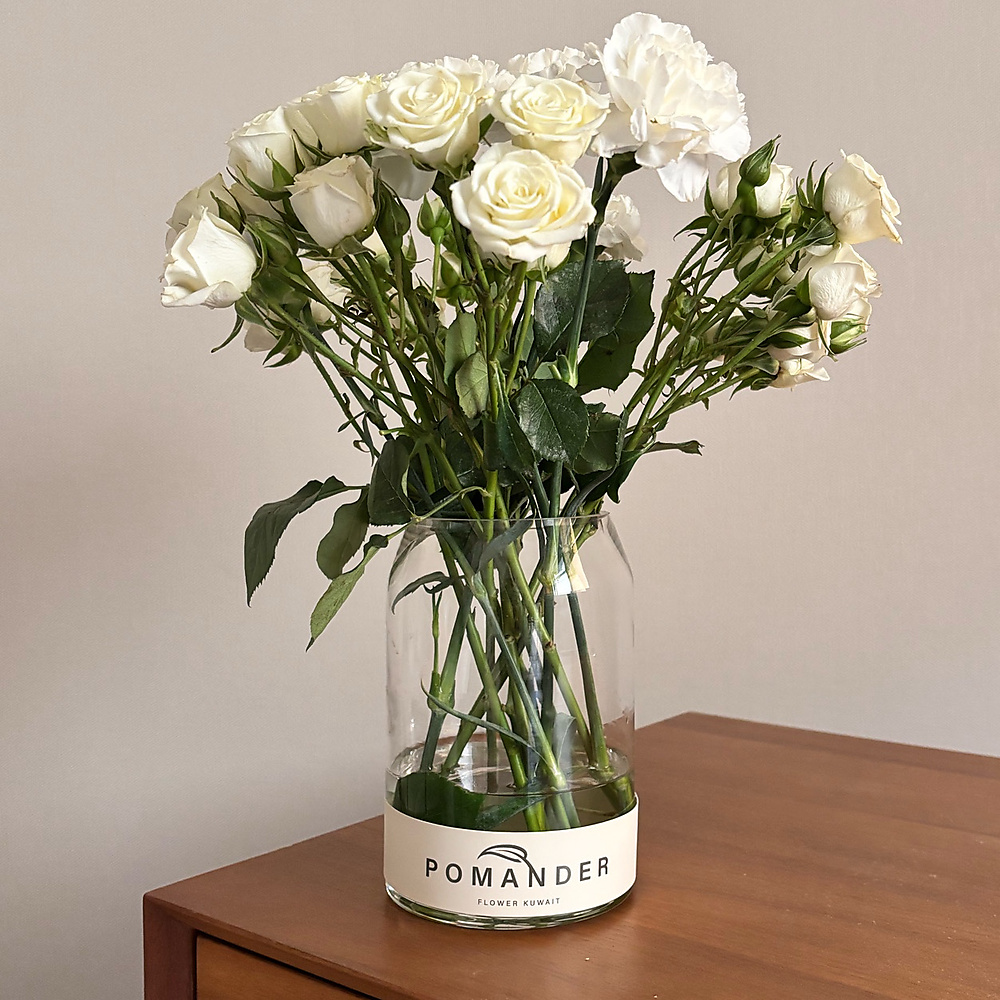 white vase