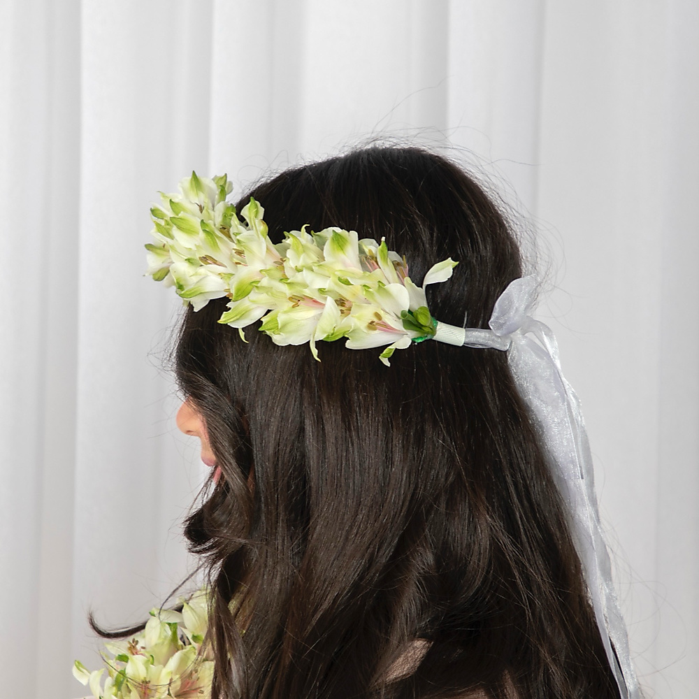‏Headband Alstroemeria rose