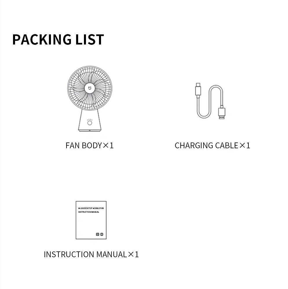 مروحة قابلة للشحن Xiaomi Mini Fan