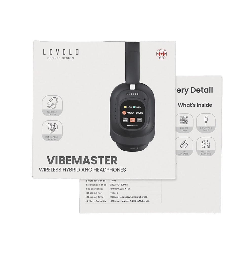 سماعة Levelo VibeMaster اللاسلكية الهجينة ANC