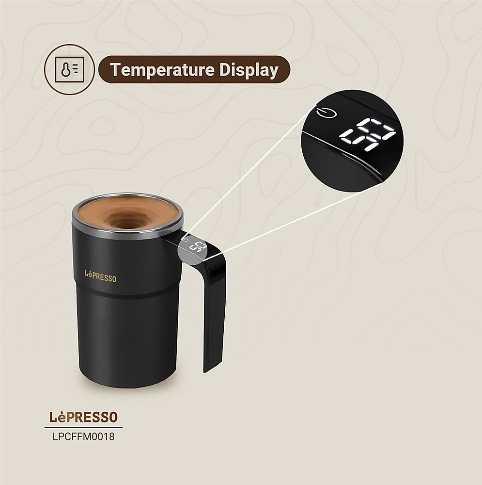 كوب التحريك التلقائي Stirmagic من LePresso
