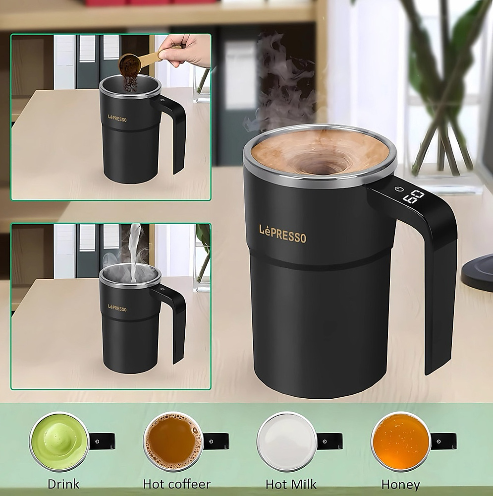 كوب التحريك التلقائي Stirmagic من LePresso
