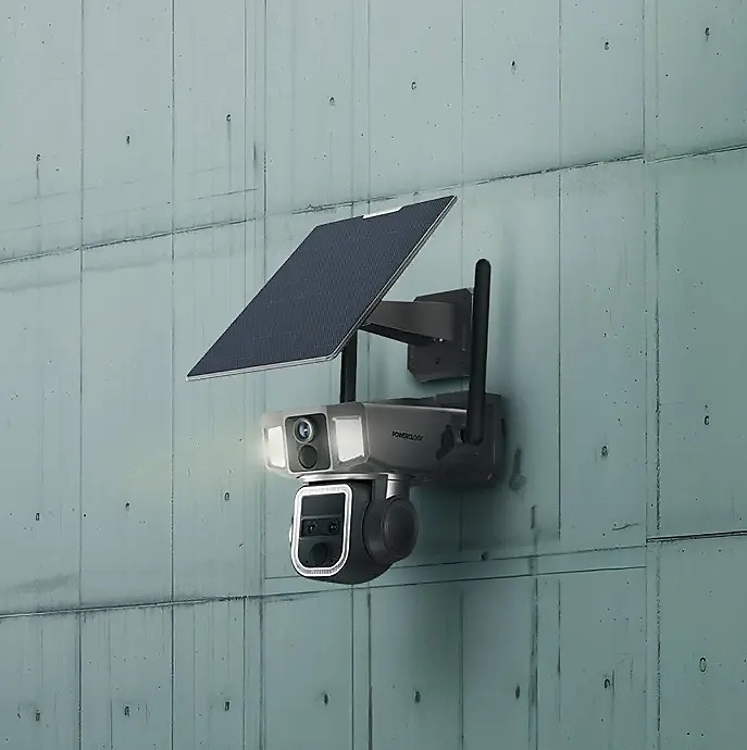 كاميرا خارجية بعدسة مزدوجة 360° بتقنية 4G/WiFi من Powerology