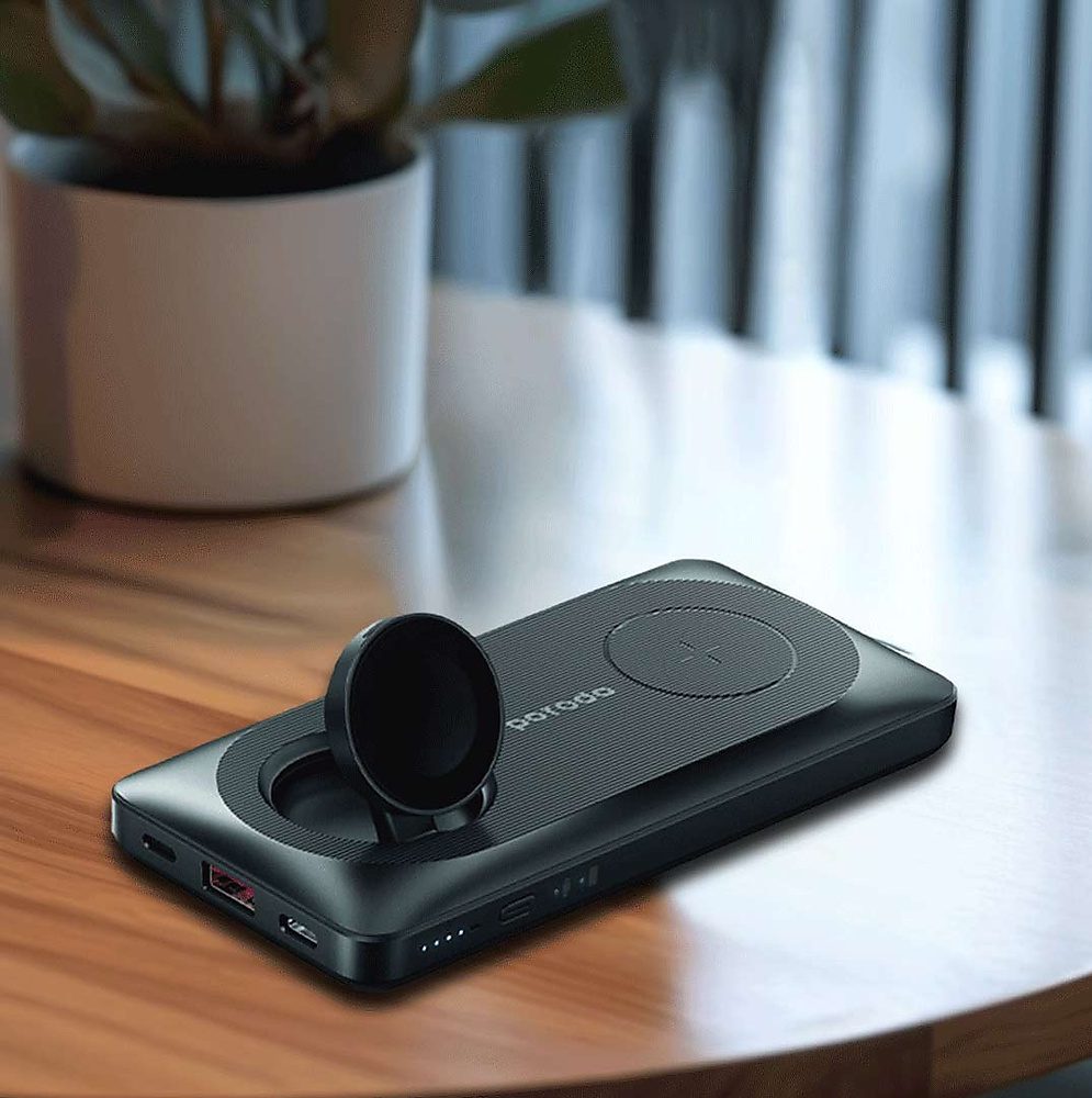 Porodo Multi-Device 10000mAh 20W Super Slim Magsafe باور بانك مدمج للساعة