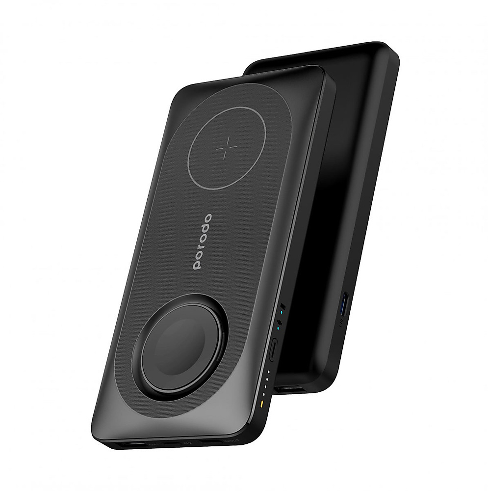 Porodo Multi-Device 10000mAh 20W Super Slim Magsafe باور بانك مدمج للساعة