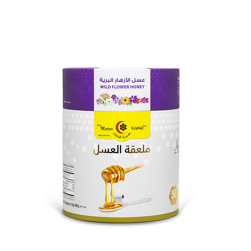 ملاعق عسل الأزهار(50 ملعقة×10جرام)500جرام