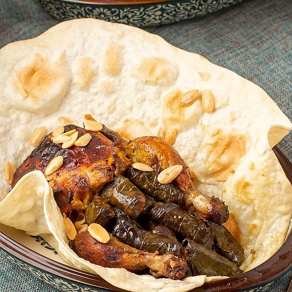Chicken Stuffed with Grape Leaves