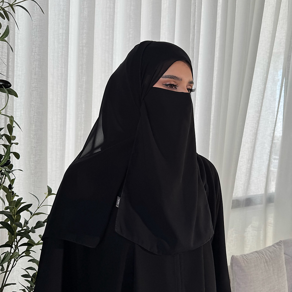 نقاب كويتي طويل