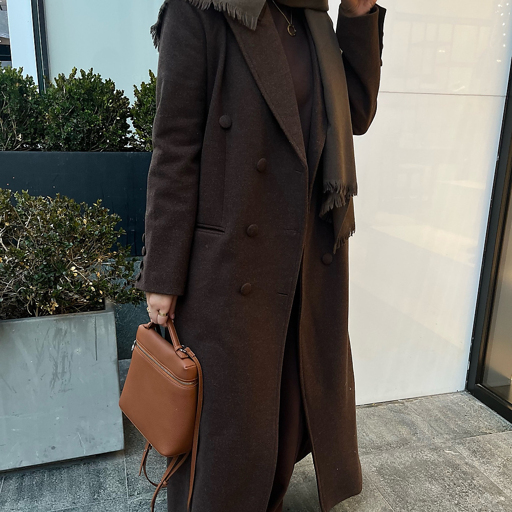 brown coat