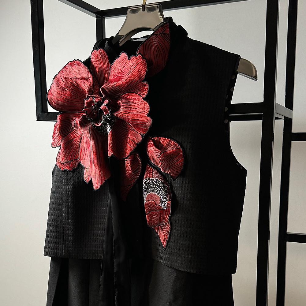 black floral