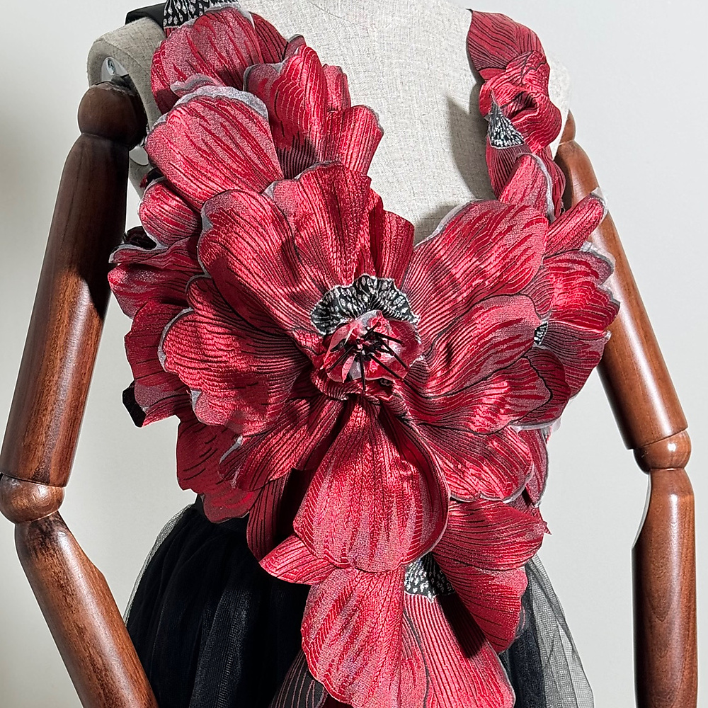 red floral