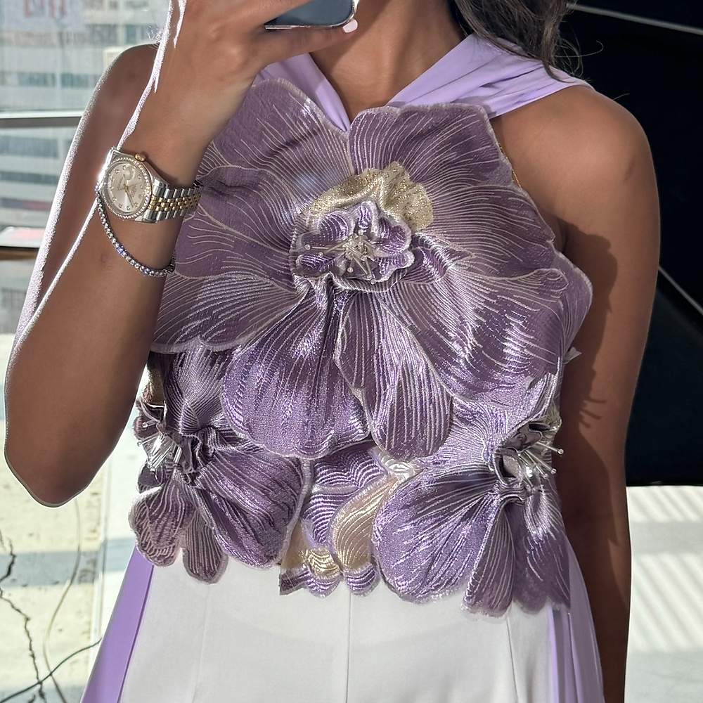 purple floral
