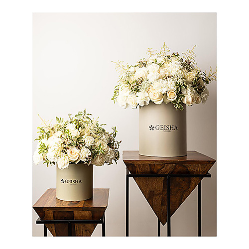 White Blooming Box