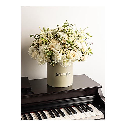 White Blooming Box