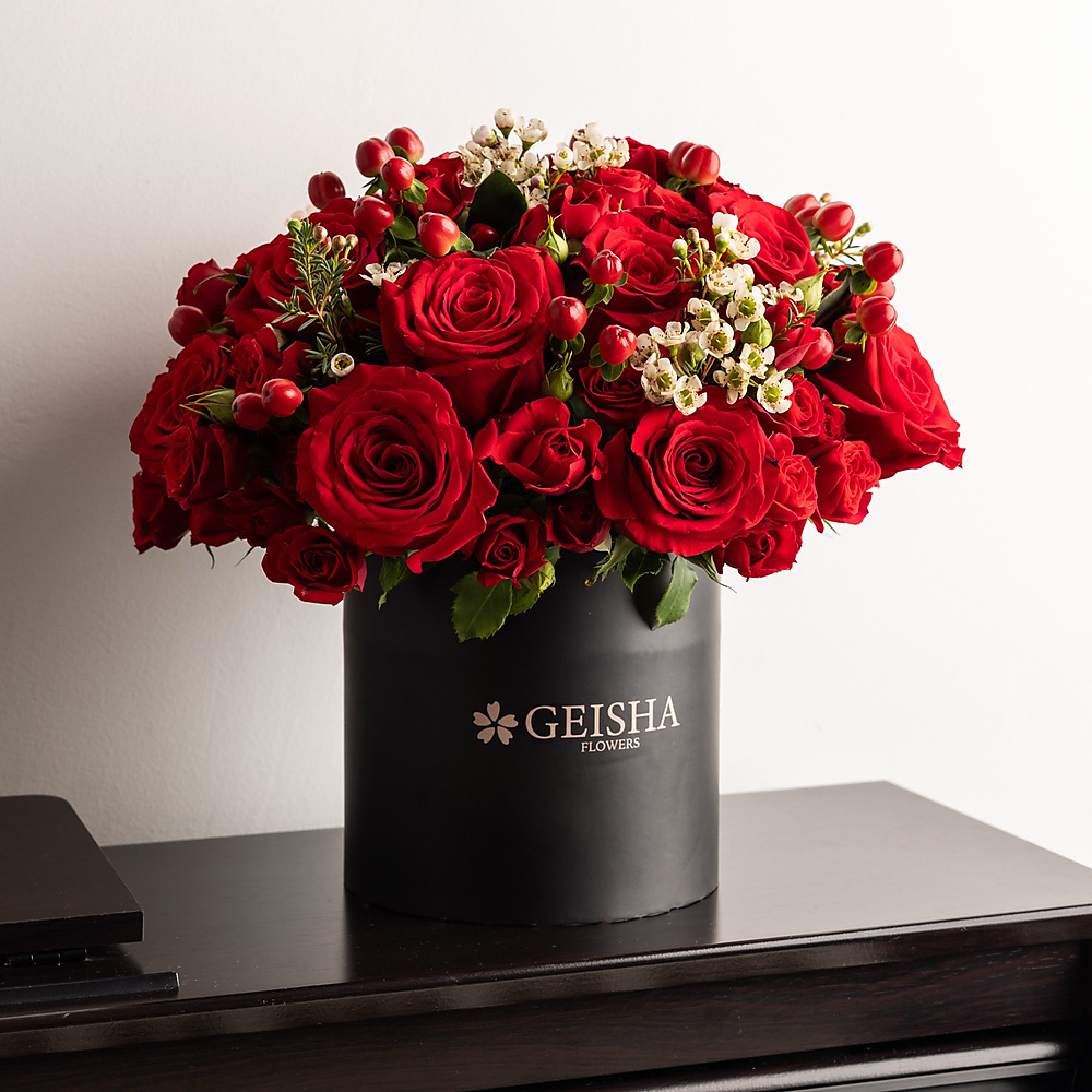 Black Blooming Box