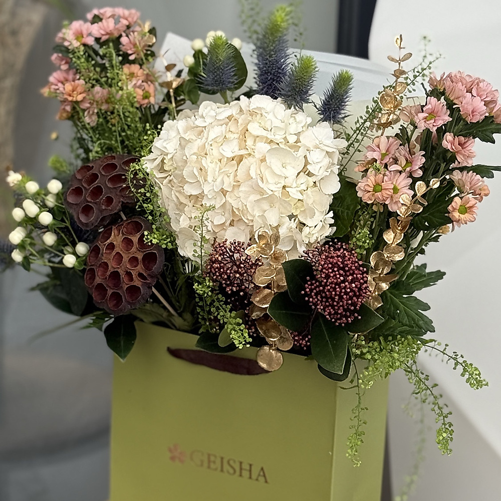 Blooming Green Bags