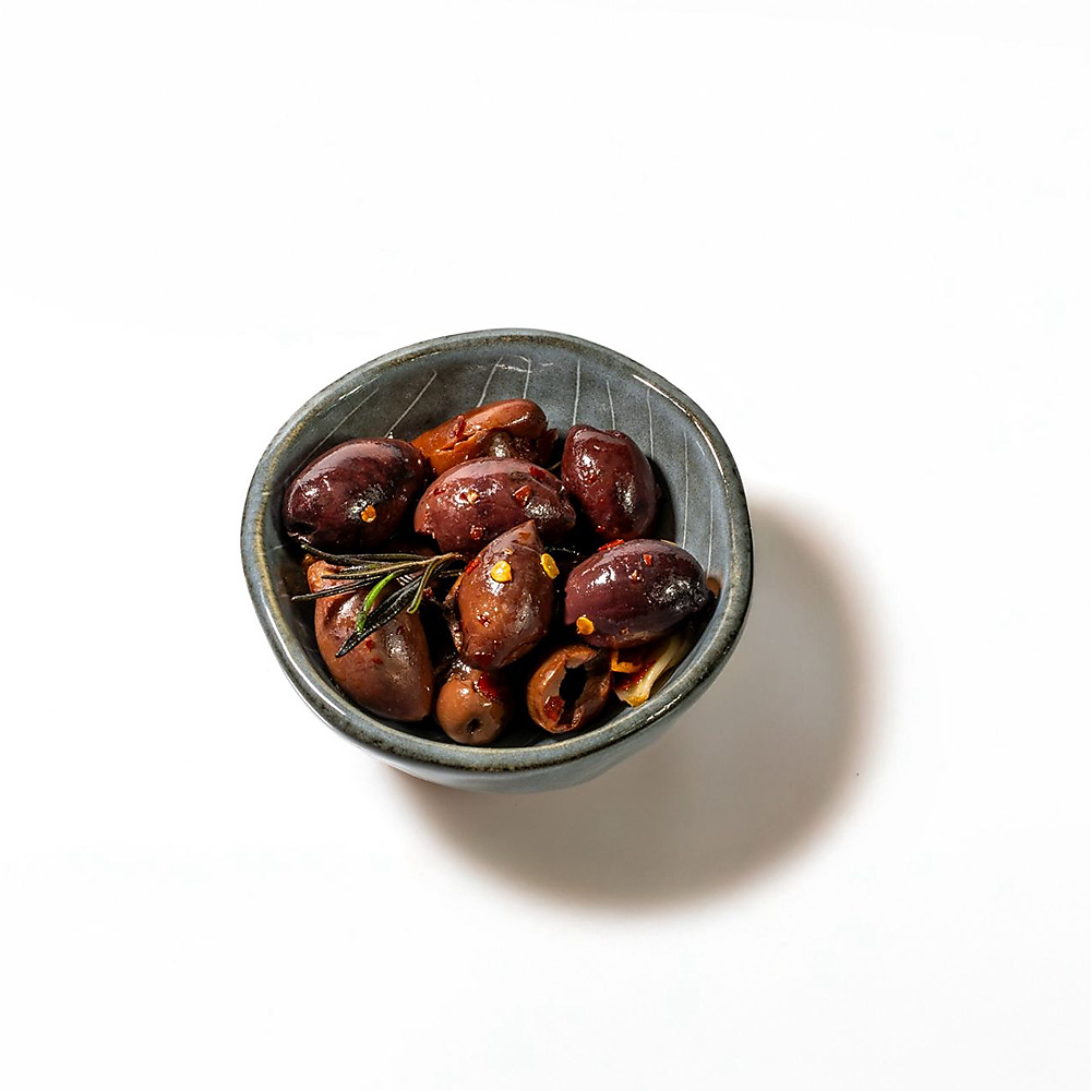 Marinated olives