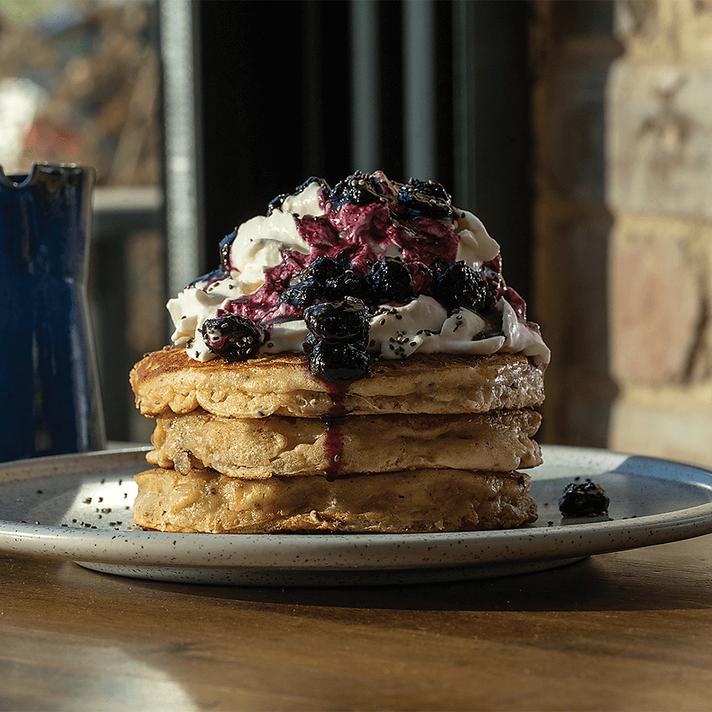 Berry & Cream Pancakes