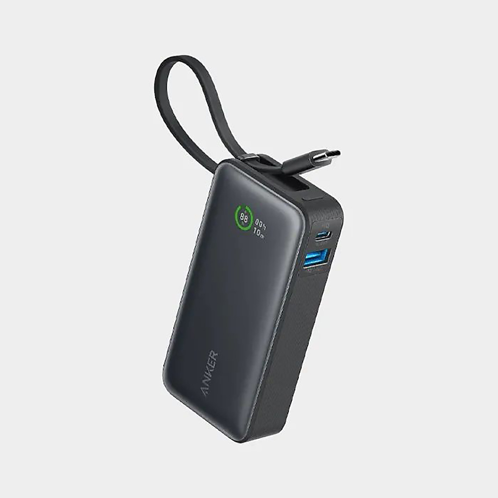 Anker Nano 10000 Mah, 30W, Built In USB C Cable Power Bank