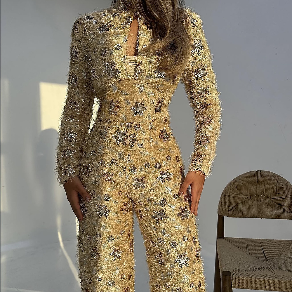Beige Jumpsuit