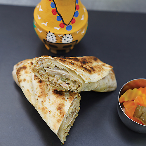 Olla Chicken Shawarma Saj Bread
