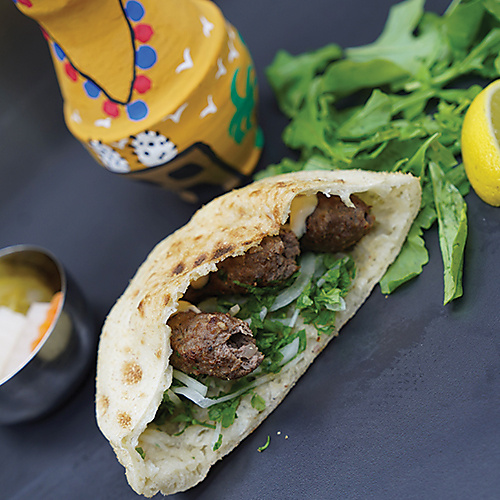 Kofta Sandwich  Egyption Bread