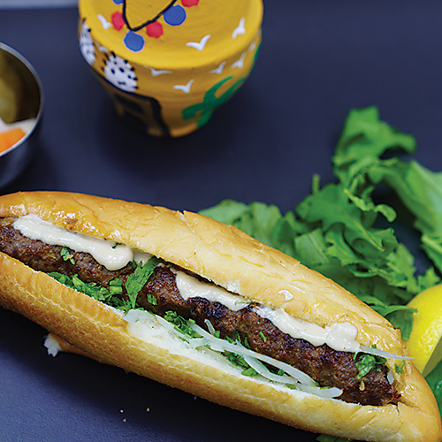 Kofta Sandwich Samon Bread