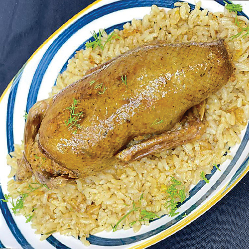stuffed pigeon with rice