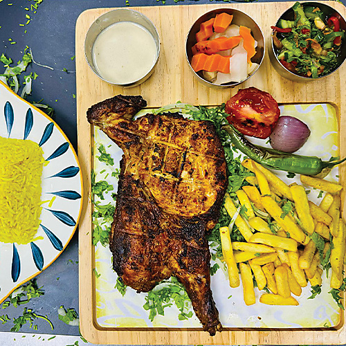 Half Grilled Chicken