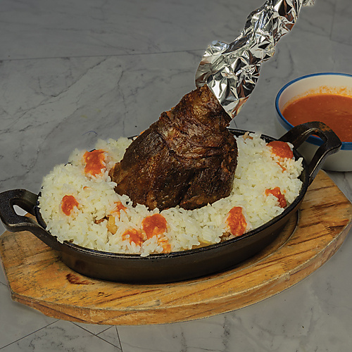 Whole lamb shank fattah
