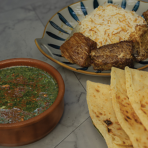 Molokhiya With Beef And Rice