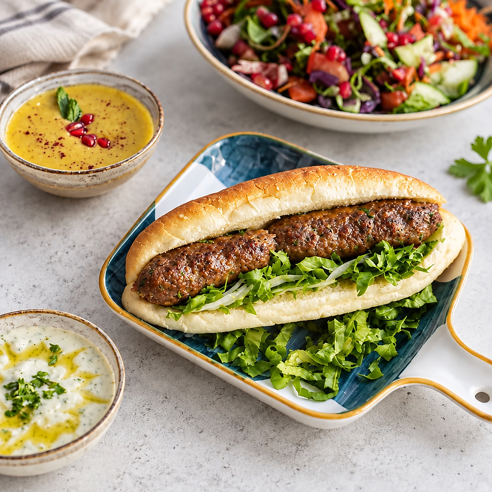 Kofta Sandwich Samon Bread