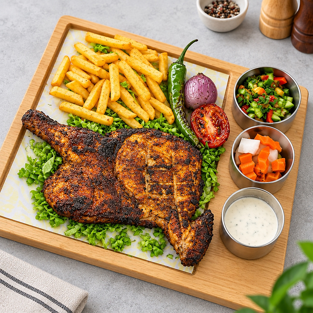 Half Grilled Chicken