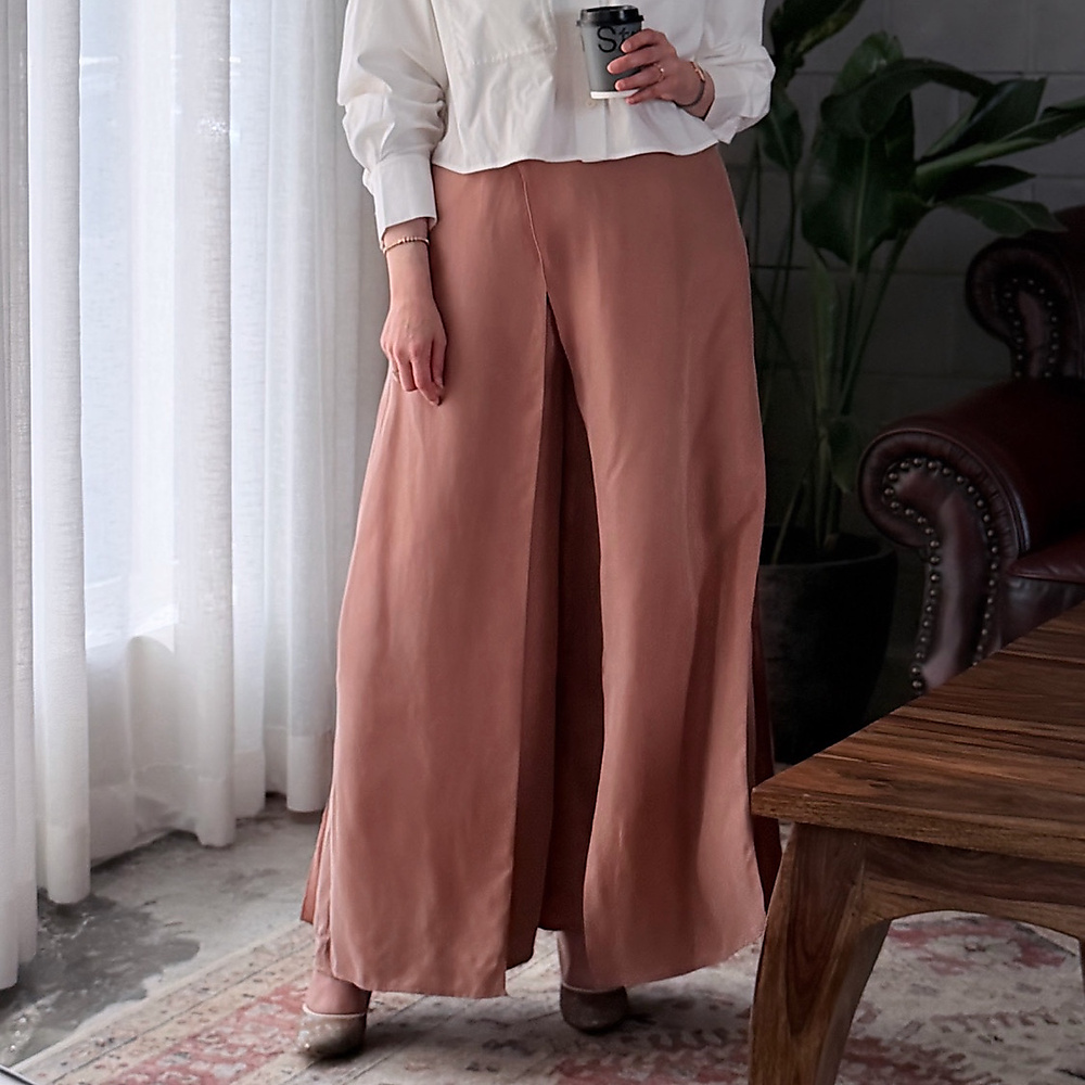 Dusty Rose Cross Pants