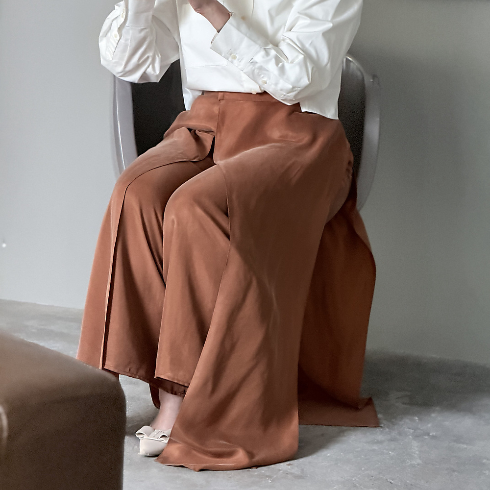 Burnt Orange Cross Pants