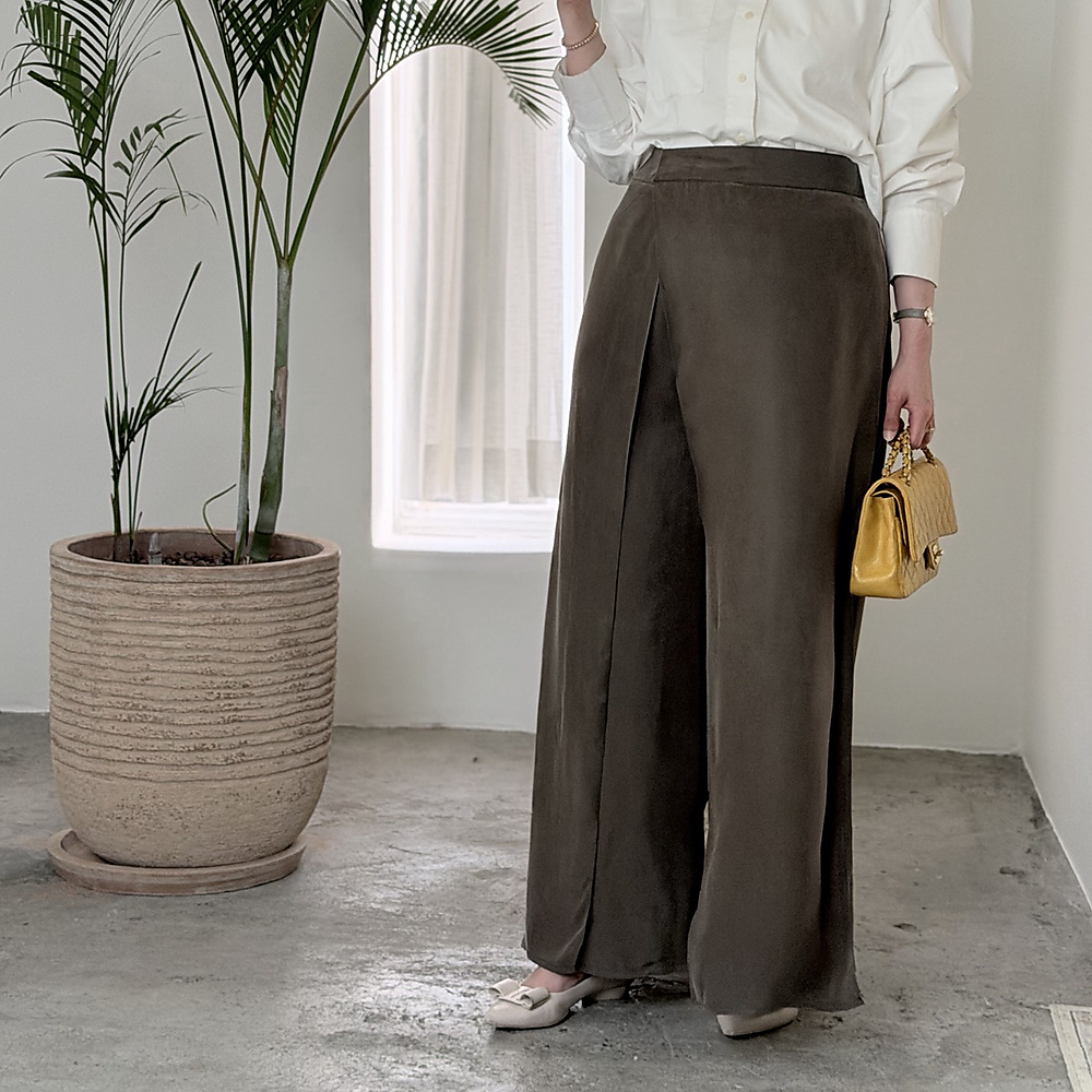 Olive Green Cross Pants