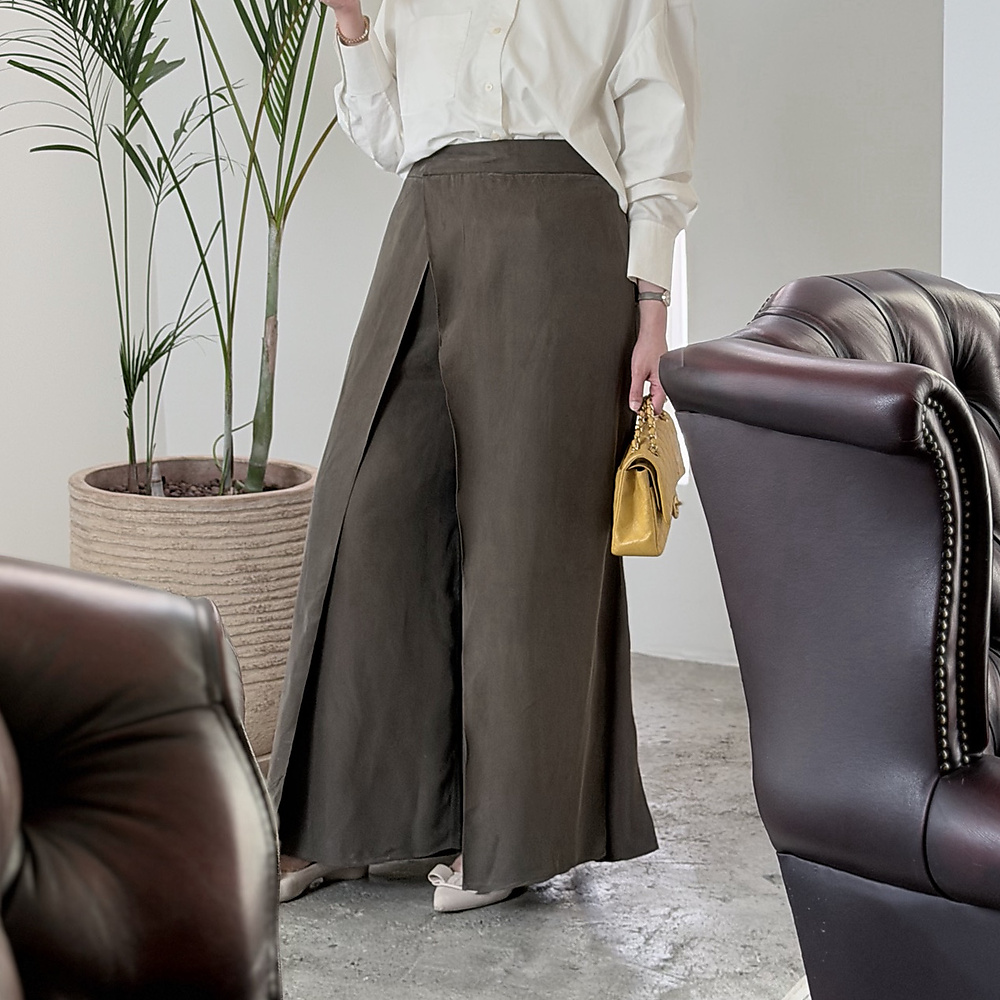 Olive Green Cross Pants