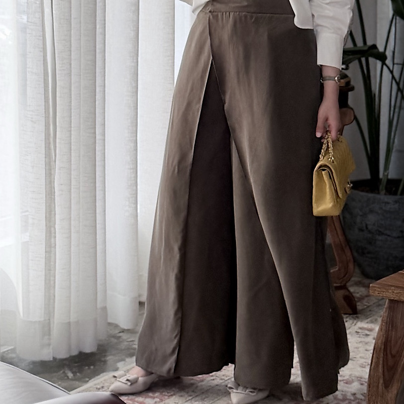Olive Green Cross Pants