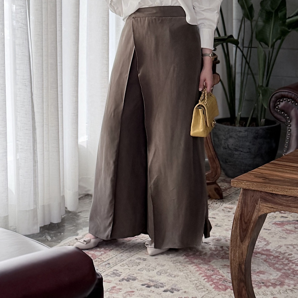 Olive Green Cross Pants