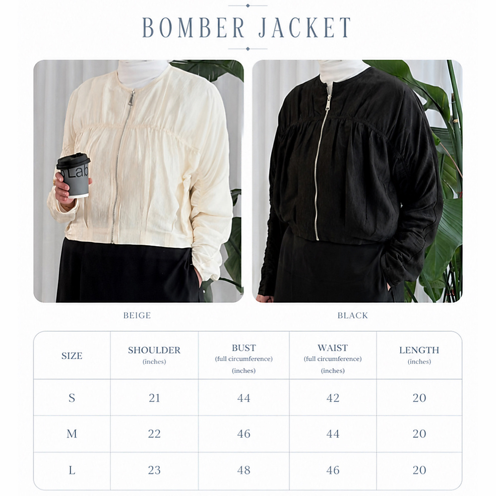 Silky Bomber Jacket أسود
