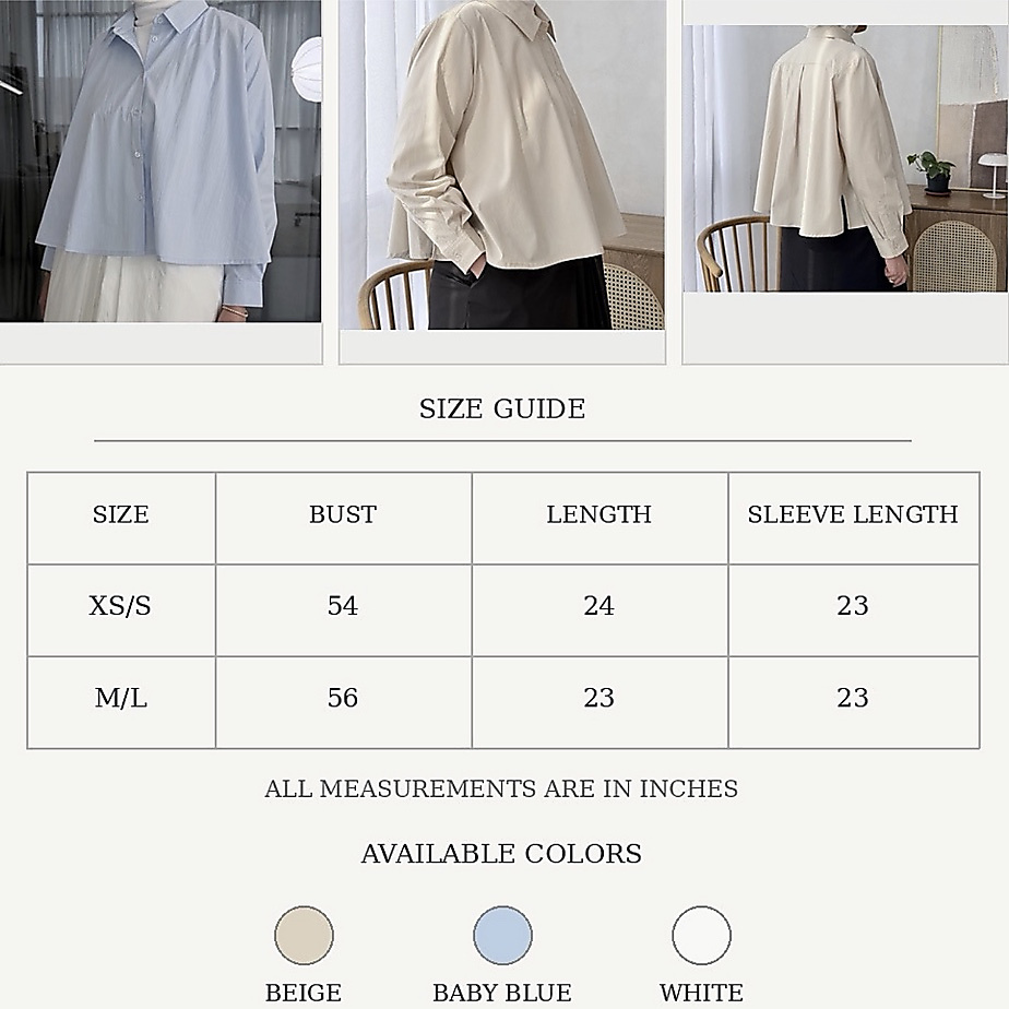 Cropped Shirt اللون الأبيض
